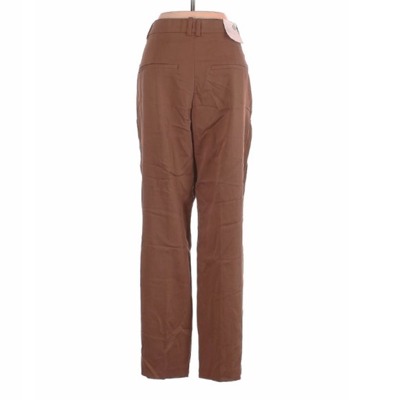Brown Boyfriend High rise waist Slacks - Picture 2 of 3